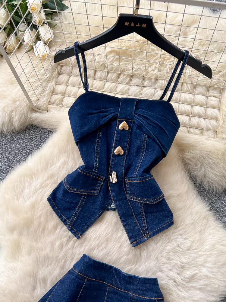 Ginnifer Summer Denim Set