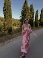 Emma Summer Vacation Pleated Dress