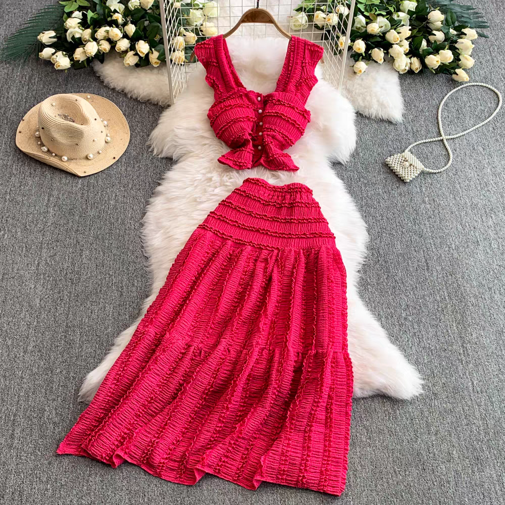 Kate Summer Two Piece Holiday Dress Set