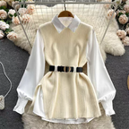 Michelle Winter Top With Belt