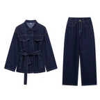 Kate Summer Denim Two Piece Set