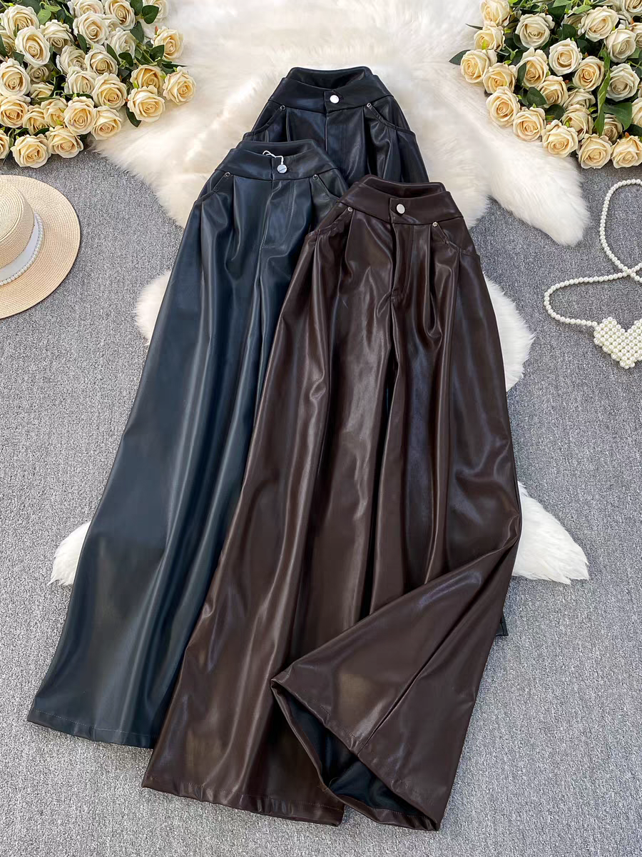 Olivia PU Leather Trousers