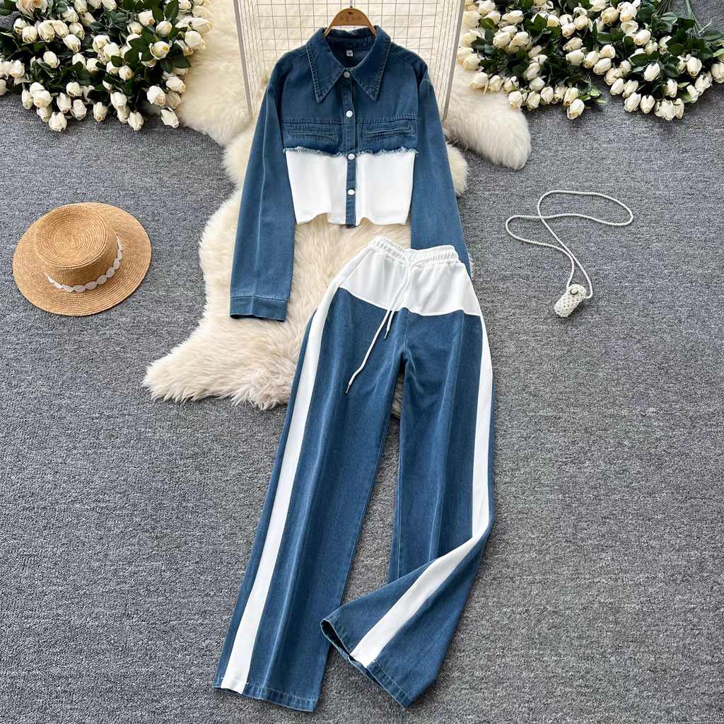 Alyssa  Summer Denim Dress Set