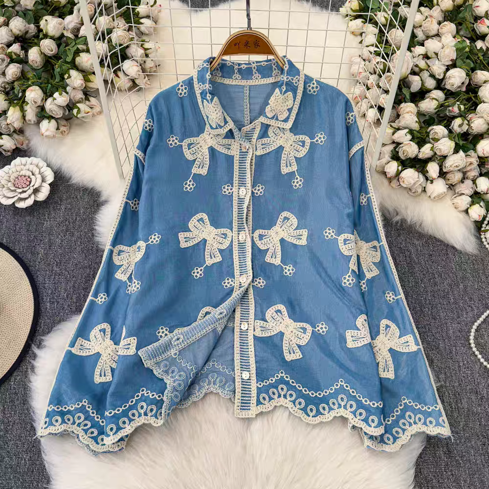 Anna Summer Embroidery Shirt - 24th Spoke