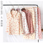 Summer Heart Pure Cotton Pajamas Set