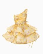 Georgine Summer One Shoulder Floral Dress