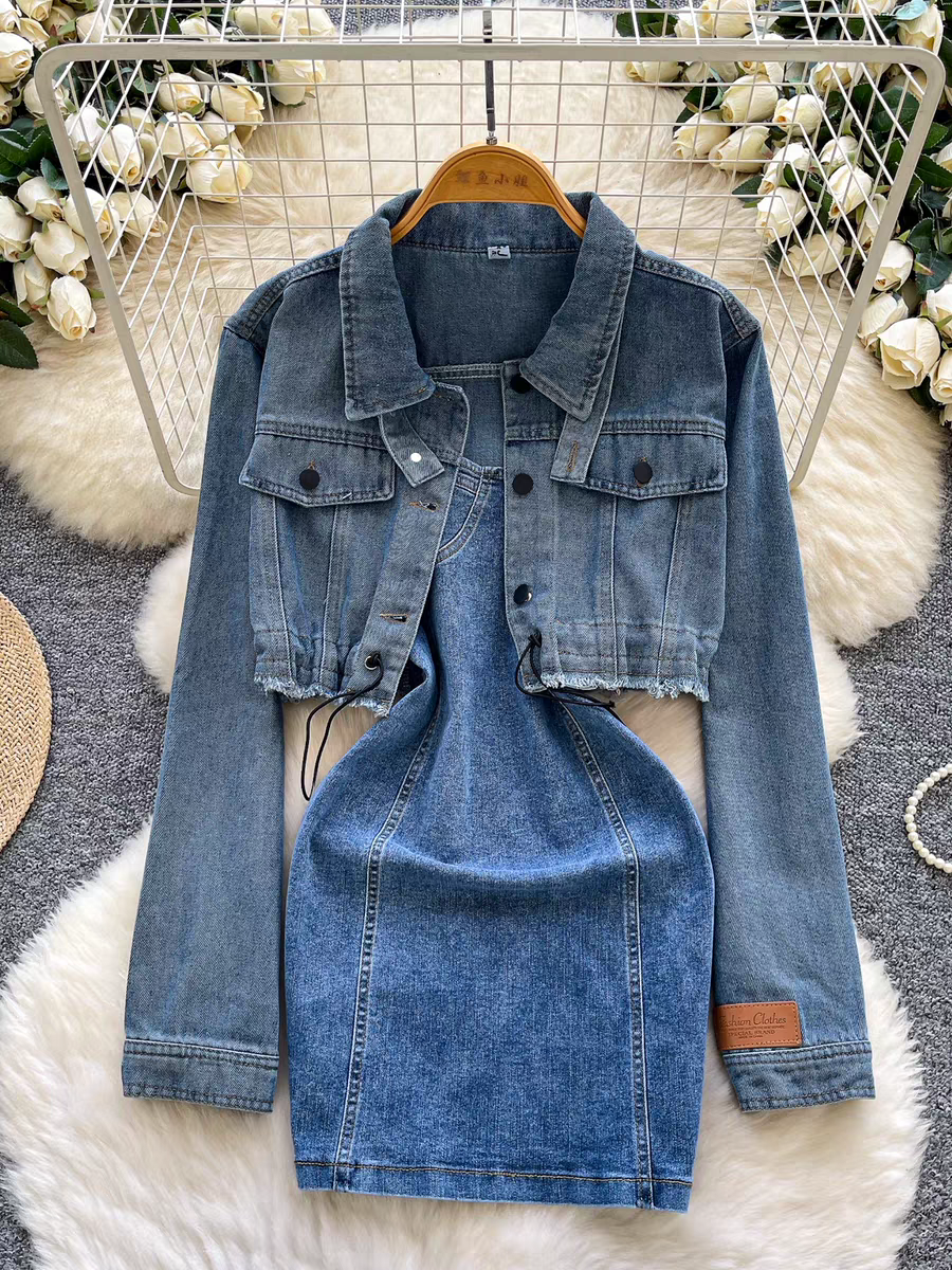 Amanda Denim Two Piece Set