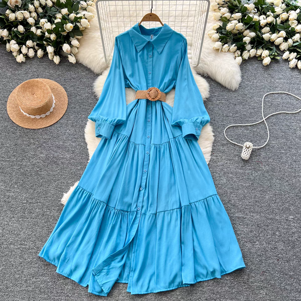 Sophia Summer Retro Long Dress