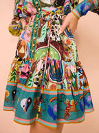 Eliot Summer Printed Retro Dress 24th Spoke