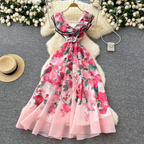 Kate Summer Luxury Ruffle V Neck Dress - 24th Spoke