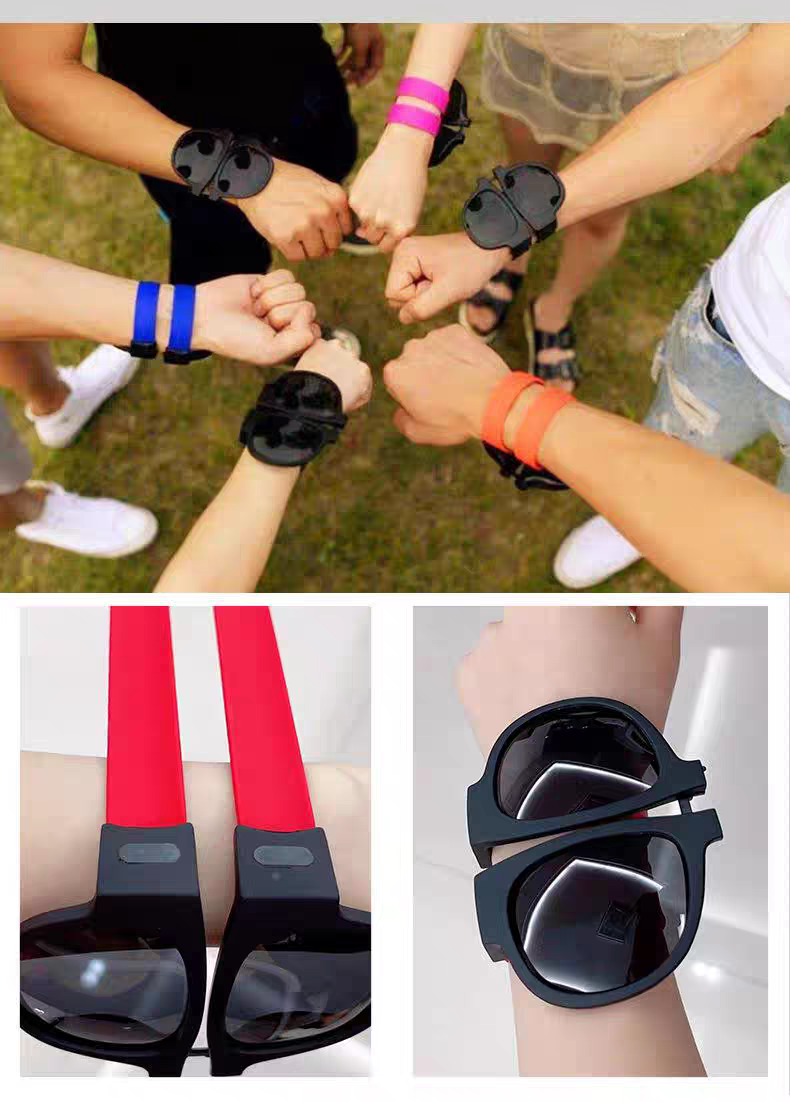Unisex Bracelet Foldable Sunglasses