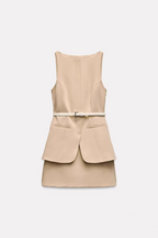 Anne Summer Formal Two Piece Set With Belt - 24th Spoke