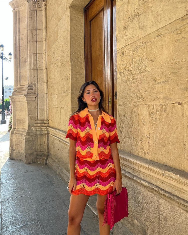 Rihanna Summer Two Piece Set