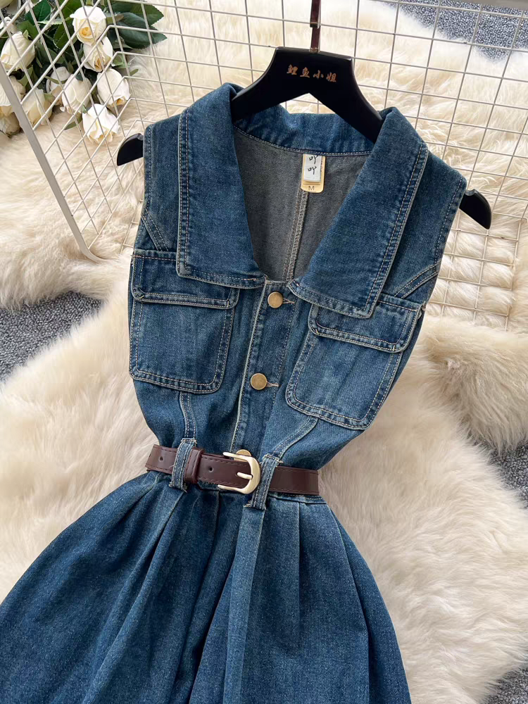 Milena Summer Denim Dress