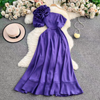 Naomi Summer Off Shoulder Luxury Dress