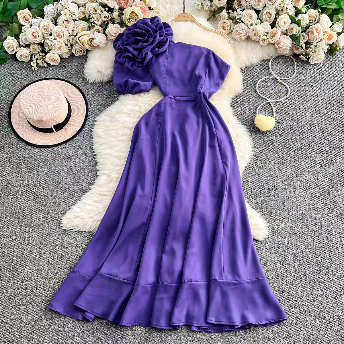 Naomi Summer Off Shoulder Luxury Dress