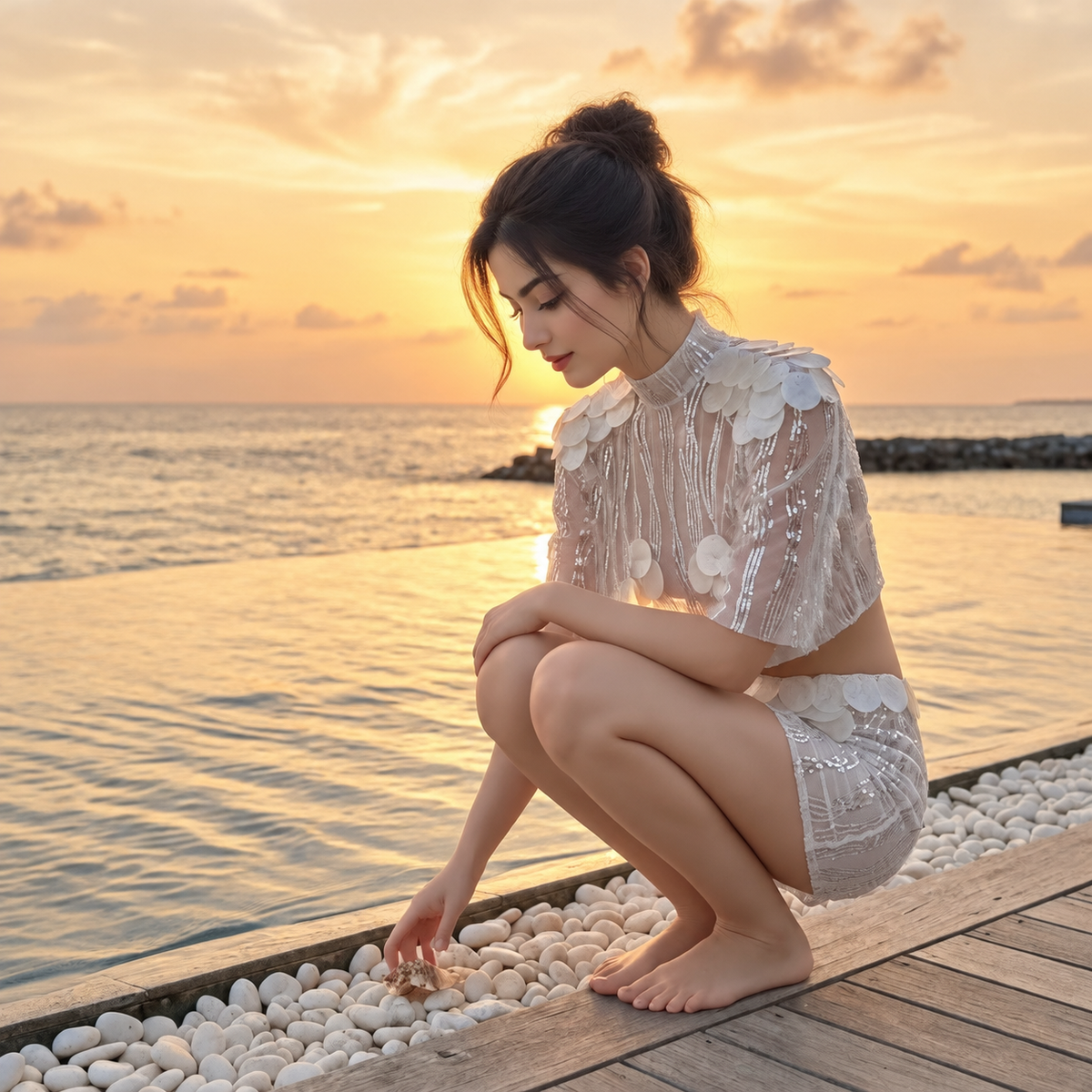 Jessica Vacation Sequins Set