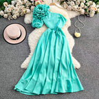 Naomi Summer Off Shoulder Luxury Dress