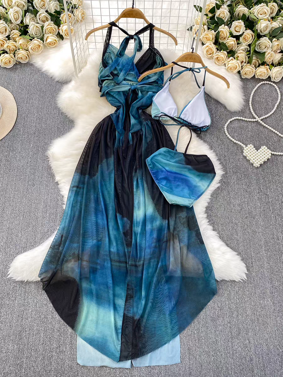 Rachel Summer Vacation Three Piece Set