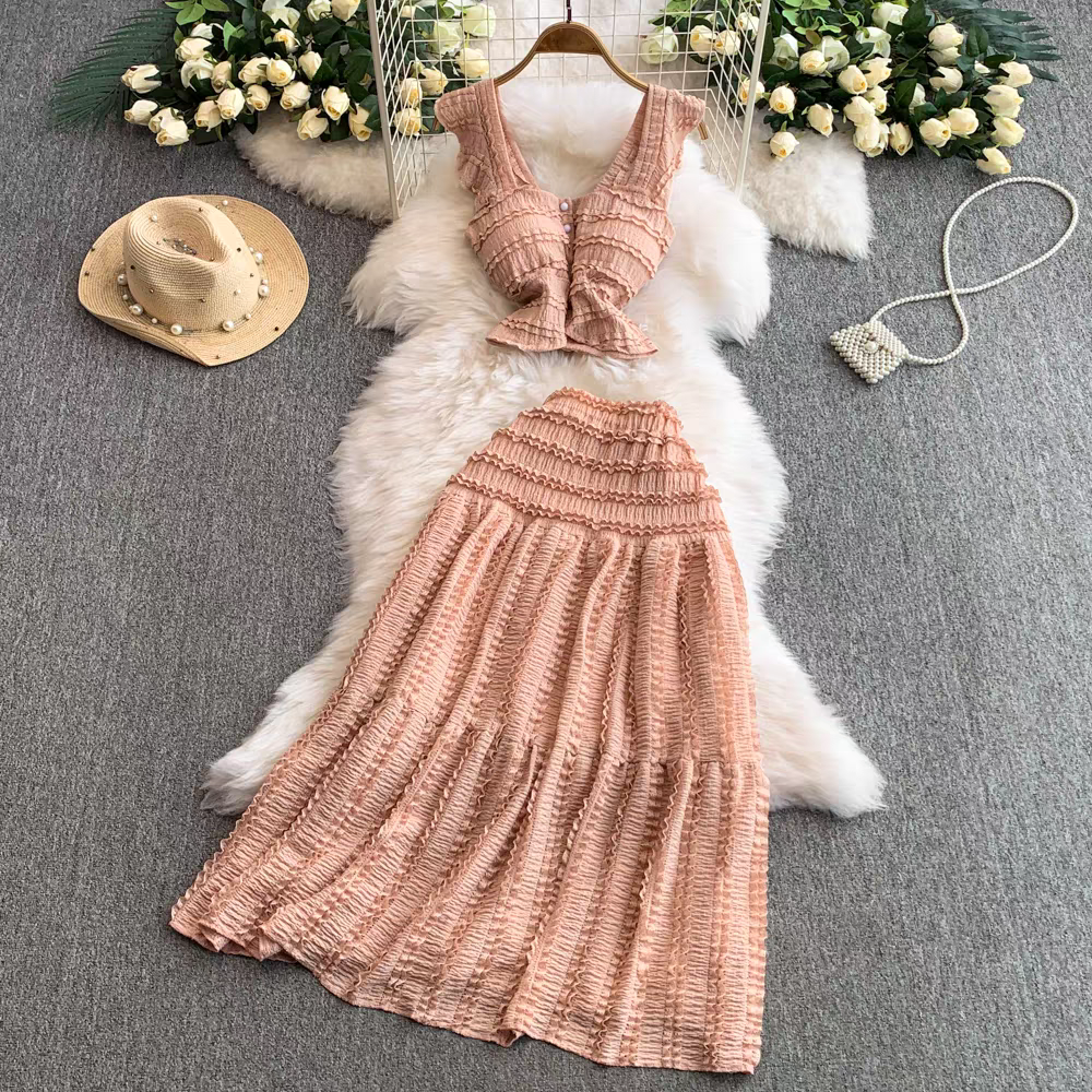Kate Summer Two Piece Holiday Dress Set