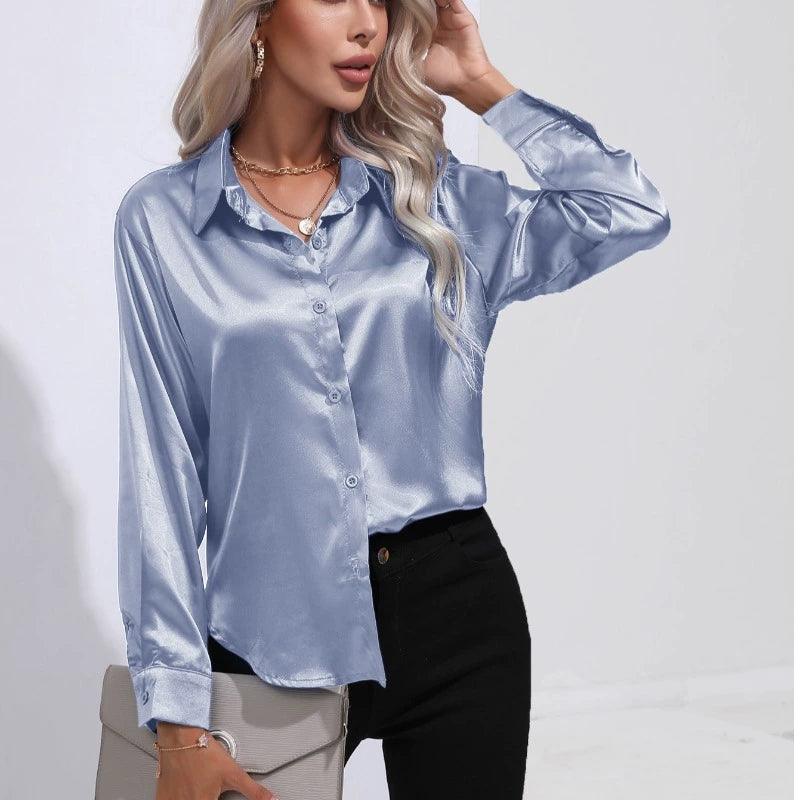 Angelina Jolie Satin Shirt - 24th Spoke