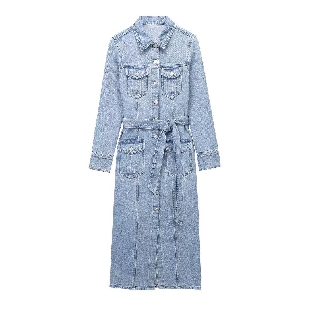 Nora Summer Trending Denim Dress - 24th Spoke