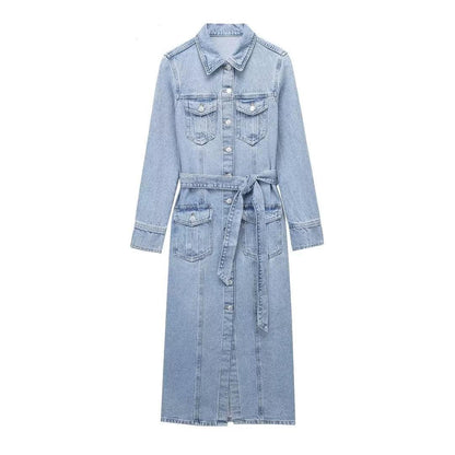 Nora Summer Trending Denim Dress - 24th Spoke