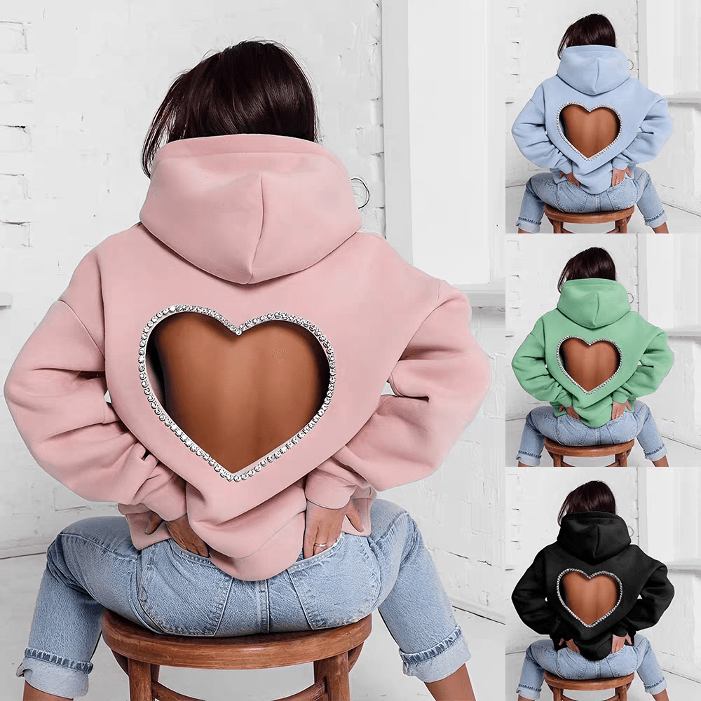 Valentine's Heart Shape Sweatshirt For Women At Low Price - 24th Spoke