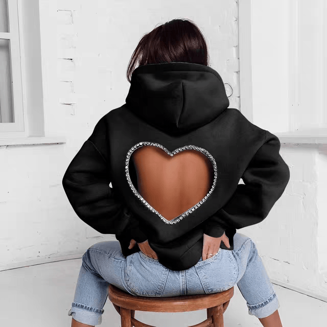 Valentine's Heart Shape Sweatshirt For Women At Low Price - 24th Spoke