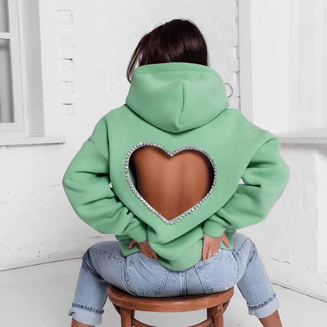 Valentine's Heart Shape Sweatshirt For Women At Low Price - 24th Spoke