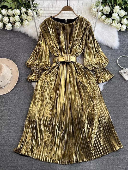 Hailee Party Wear Metallic Dress