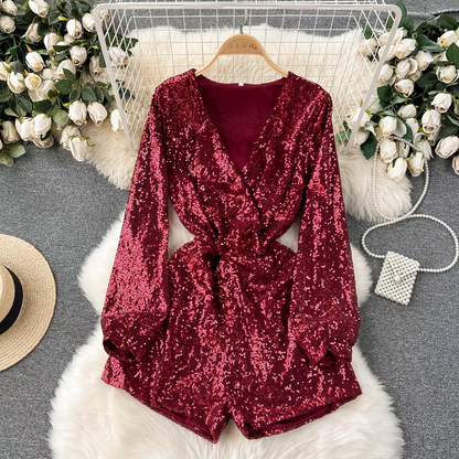 Felicity Party Wear Sequin Jumpsuit