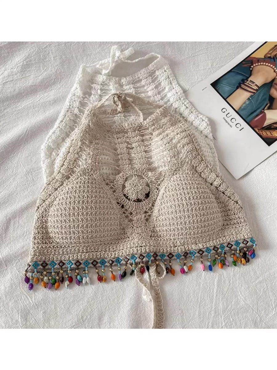 Natalie Beach Corchet Top 24th Spoke