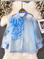 Paula Summer sheer Western Shirt 24th Spoke