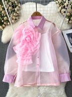 Paula Summer sheer Western Shirt 24th Spoke