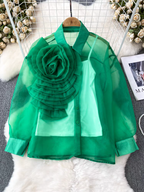 Paula Summer sheer Western Shirt 24th Spoke