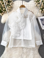 Paula Summer sheer Western Shirt 24th Spoke