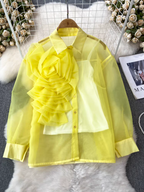 Paula Summer sheer Western Shirt 24th Spoke