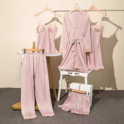 Genesis Summer 5 Piece Loungewear , night suit Set