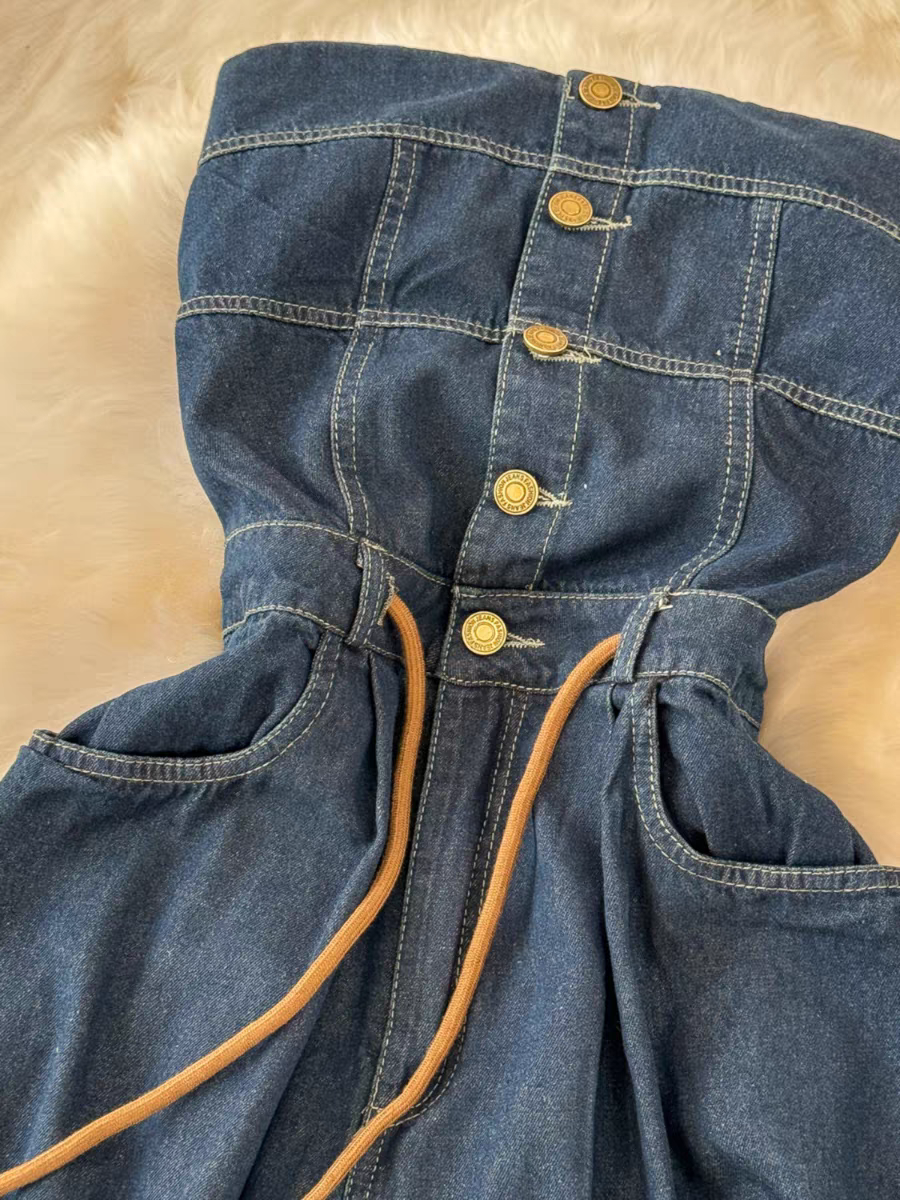 Paula Summer Denim Jumpsuit