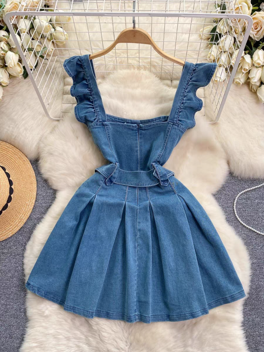 Emmy Summer Denim Skirt Dress