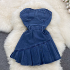 Anna Summer Padded Denim Dress