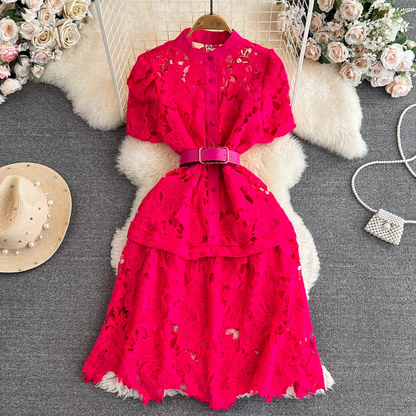 Michelle Summer Birthday Party Lace Dress