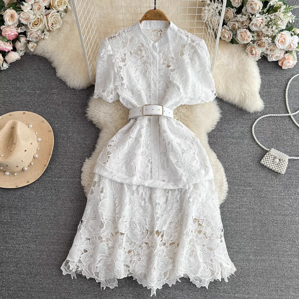 Michelle Summer Birthday Party Lace Dress