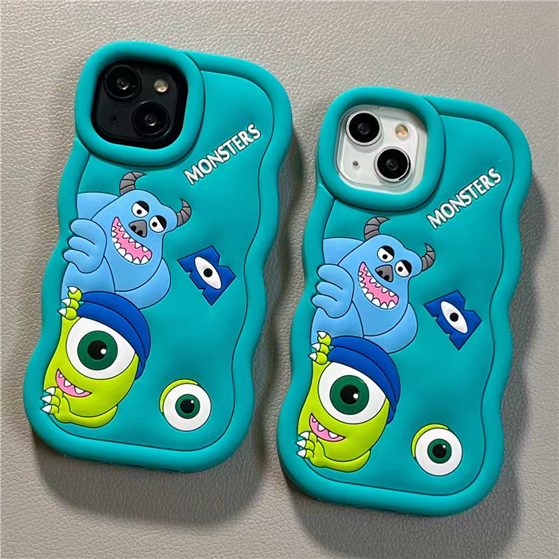 Cartoon Funny Monster I Phone Cover + Airpod Cover + Charger Cover