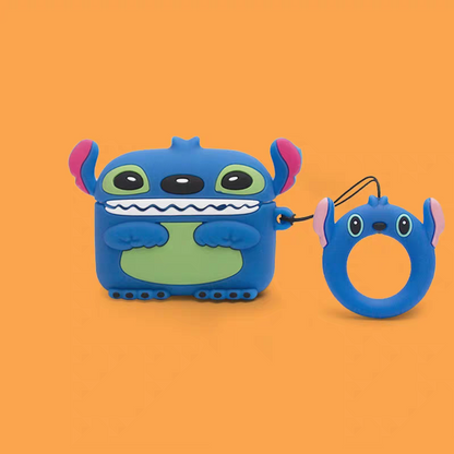 Cartoon Funny Monster I Phone Cover + Airpod Cover + Charger Cover