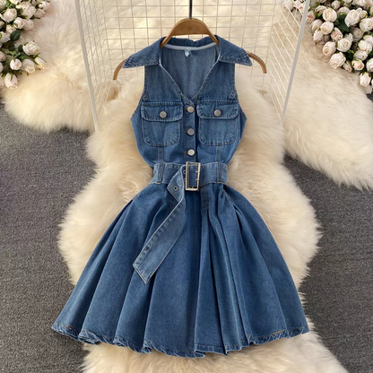 Milena Summer Denim Dress