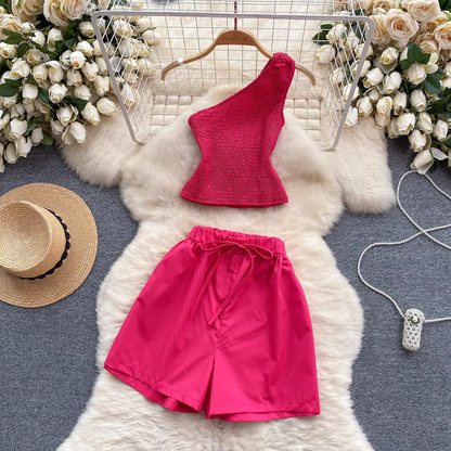 Genesis Summer Top + Shorts Beach Vacation Set