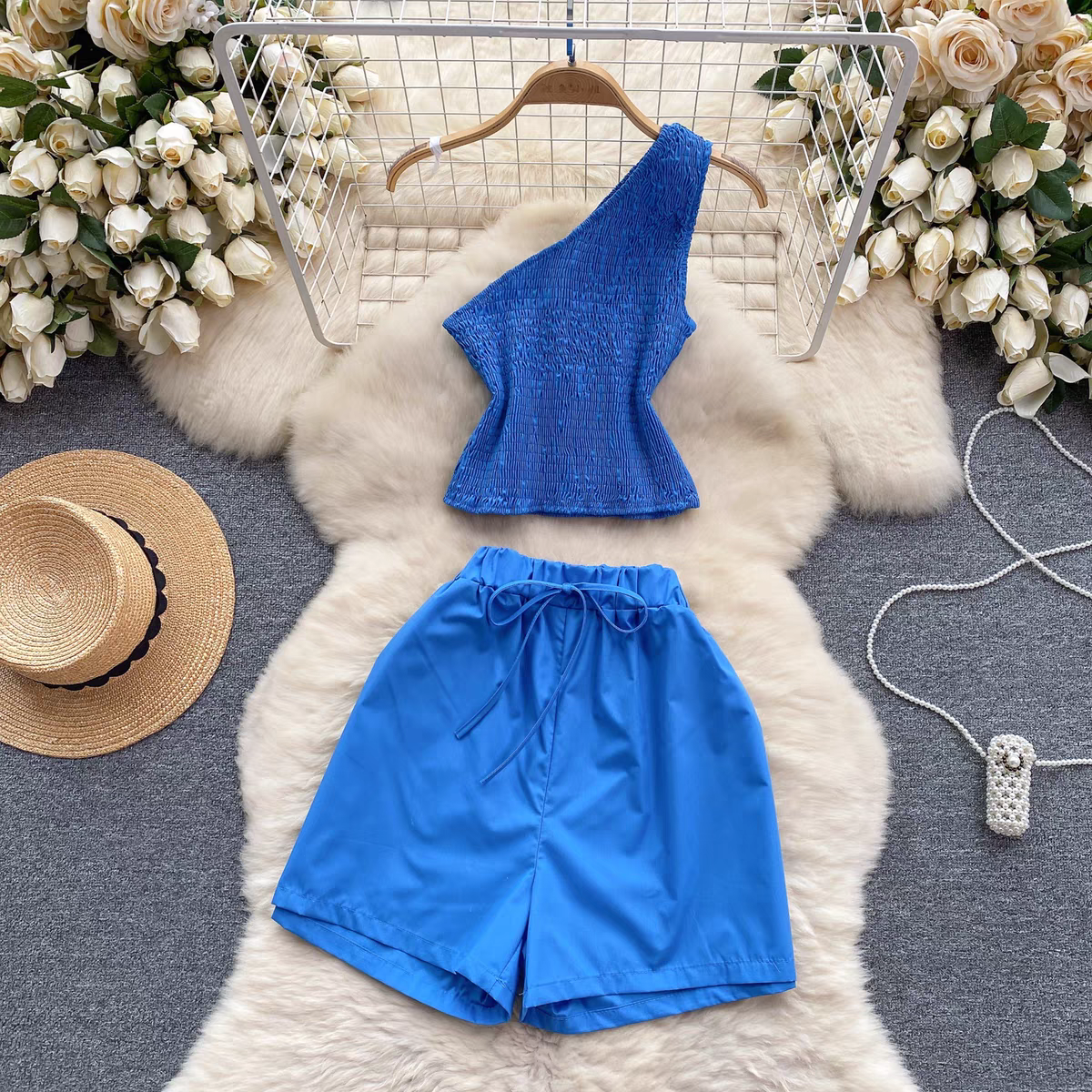 Genesis Summer Top + Shorts Beach Vacation Set