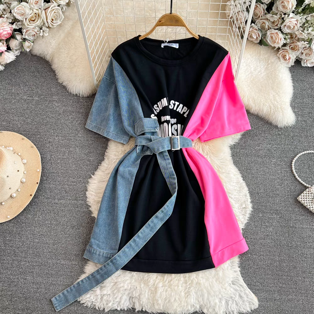 Kayleen Summer Tshirt Denim Dress